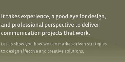 Creating graphic design solutions 